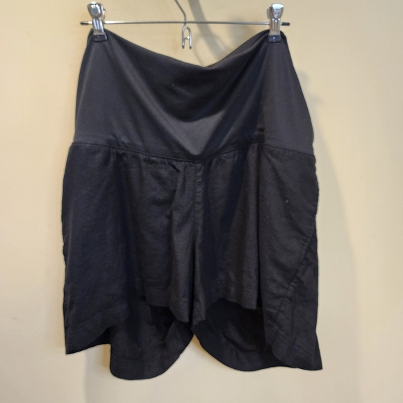 Old Navy Black Pullon Maternity Linen Blend Shorts XL - Picture 4 of 10